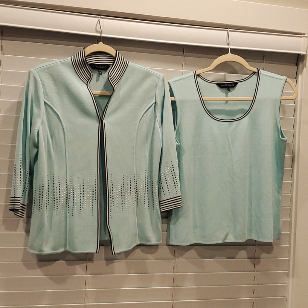 Ming Wang jacket size M and matching top size L